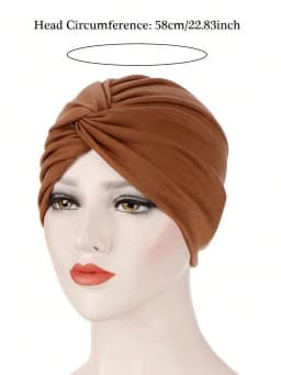 Forehead Cross Women Hijab Caps Elastic Fabric Muslim Instant Turban Bonnet Ready To Wear HIjabs Chemotherapy Cap