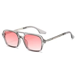Double Bridge Square Frame Sunglasses Fashion New Retro Cat Eye Sun Glasses Brand Design UV400 Shades Eyewear Women Female