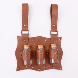 UYEE Medieval Belt Steam Leather Belt Glass Magic Bottle Cover Halloween Cosplay Role-playing Personalized Costume Props