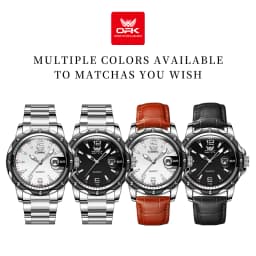 OPK 6026 Steel Belt, Casual and Minimalist with Date, Men's Quartz Watch