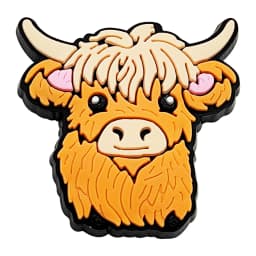 1-9Pcs Cute Highland Cow Shoe Charms Bubble Slides Sandals Buckle Shoes Accessories For Clogs Pins Garden Shoes Decorations Kids