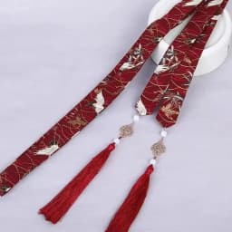 Retro Tassels Long Hair Straps Chinese Style Hair Ribbons Bow Hair Ornament Headdress Chinese Hanfu Head Bands Hair Accessories