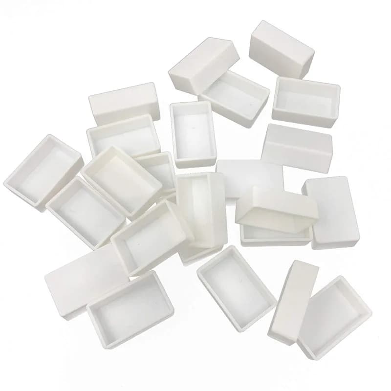 24/50/100pcs Empty Watercolor Full Pans 3.2ML White Plastic Watercolor Paint Pans Suit for DIY Metal watercolor Tin Palette Box