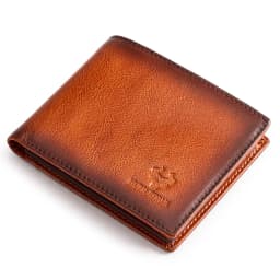 KAVIS Handmade Men's Wallet Genuine Leather RFID Card Holder with ID Window Large Capacity Male Storage Money Bag Fashion
