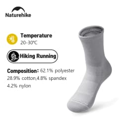 Naturehike Sports Socks Men's Women's Quick-drying Soft Socks Wear-resistant High Elastic Running Hiking Breathable Socks