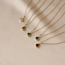 ELAN Sale Birthstone Necklace Minimalist Stainless Steel Necklace Personalized Jewelry • Birthday Gift