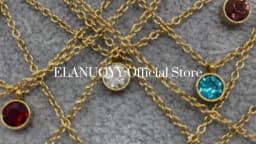 ELAN Sale Birthstone Necklace Minimalist Stainless Steel Necklace Personalized Jewelry • Birthday Gift