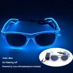 Cool Luminous LED Light Up Glasses Flashing Party Glasses Futurist Transparent LED Glasses For Nightclub DJ Dance Party Decor
