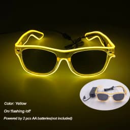 Cool Luminous LED Light Up Glasses Flashing Party Glasses Futurist Transparent LED Glasses For Nightclub DJ Dance Party Decor
