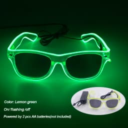Cool Luminous LED Light Up Glasses Flashing Party Glasses Futurist Transparent LED Glasses For Nightclub DJ Dance Party Decor