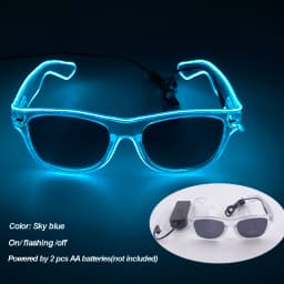 Cool Luminous LED Light Up Glasses Flashing Party Glasses Futurist Transparent LED Glasses For Nightclub DJ Dance Party Decor