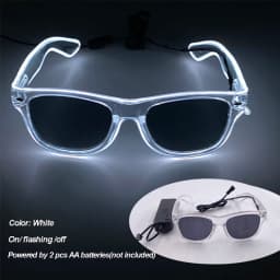 Cool Luminous LED Light Up Glasses Flashing Party Glasses Futurist Transparent LED Glasses For Nightclub DJ Dance Party Decor
