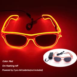 Cool Luminous LED Light Up Glasses Flashing Party Glasses Futurist Transparent LED Glasses For Nightclub DJ Dance Party Decor