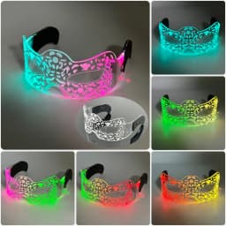 Cool Luminous LED Light Up Glasses Flashing Party Glasses Futurist Transparent LED Glasses For Nightclub DJ Dance Party Decor