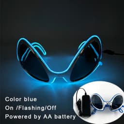 Cool Luminous LED Light Up Glasses Flashing Party Glasses Futurist Transparent LED Glasses For Nightclub DJ Dance Party Decor