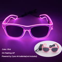 Cool Luminous LED Light Up Glasses Flashing Party Glasses Futurist Transparent LED Glasses For Nightclub DJ Dance Party Decor