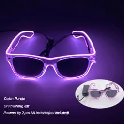 Cool Luminous LED Light Up Glasses Flashing Party Glasses Futurist Transparent LED Glasses For Nightclub DJ Dance Party Decor