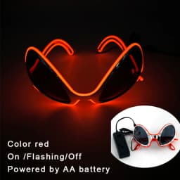 Cool Luminous LED Light Up Glasses Flashing Party Glasses Futurist Transparent LED Glasses For Nightclub DJ Dance Party Decor