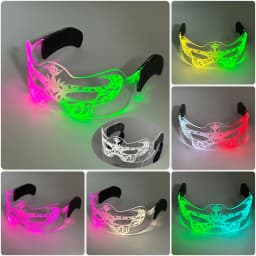 Cool Luminous LED Light Up Glasses Flashing Party Glasses Futurist Transparent LED Glasses For Nightclub DJ Dance Party Decor
