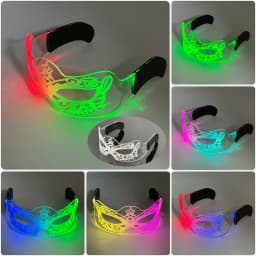 Cool Luminous LED Light Up Glasses Flashing Party Glasses Futurist Transparent LED Glasses For Nightclub DJ Dance Party Decor