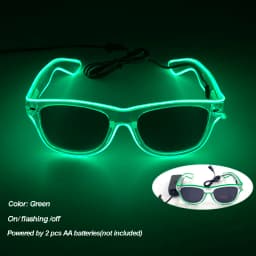 Cool Luminous LED Light Up Glasses Flashing Party Glasses Futurist Transparent LED Glasses For Nightclub DJ Dance Party Decor