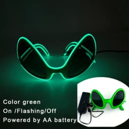 Cool Luminous LED Light Up Glasses Flashing Party Glasses Futurist Transparent LED Glasses For Nightclub DJ Dance Party Decor