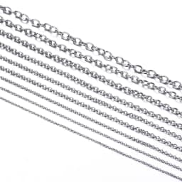 1Pcs Width1.5-4.5mm Stainless Steel Cross O Chain Women Men Necklace Finding Pendant DIY Wholesale Jewelry 40-100cm Dropship