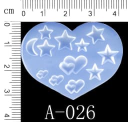 SNASAN Tiny Beads Cartoon Flowers Heart Star Nail Art Earrings Silicone Mould Jewelry Casting Tool UV Epoxy Resin Silicone Mold