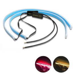 2x Ultrafine 30cm 45cm 60cm DRL Daytime Running Light Waterproof Flexible Soft Tube Guide Car LED Strip Car Accessries 12V