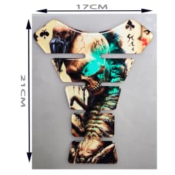 Motorcycle Universal Tankpad, Tank Pad, 3D Tank Pad Stickers, Oil Gas Protector, Tank Protector for SUZUKI YAMAHA Free Keychain