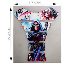 Motorcycle Universal Tankpad, Tank Pad, 3D Tank Pad Stickers, Oil Gas Protector, Tank Protector for SUZUKI YAMAHA Free Keychain