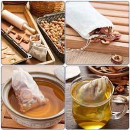 100/50/10Pcs Reusable 6x8cm/8x10/10x15cm/15x20cm/20x25cm/25x30cm/30x40cmcm New Cotton Muslin Drawstring Bags for Soap Herbs Tea