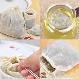 100/50/10Pcs Reusable 6x8cm/8x10/10x15cm/15x20cm/20x25cm/25x30cm/30x40cmcm New Cotton Muslin Drawstring Bags for Soap Herbs Tea
