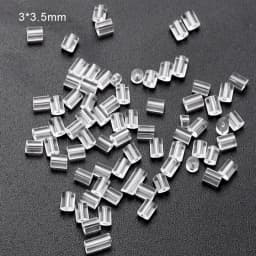 100-200pcs/Lot Rubber Ear Backs Stopper Earnuts Stud Earring Back Supplies For DIY Jewelry Findings Making Accessories Wholesale