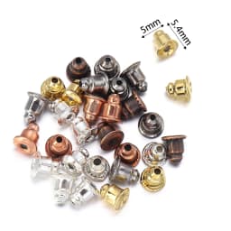 100-200pcs/Lot Rubber Ear Backs Stopper Earnuts Stud Earring Back Supplies For DIY Jewelry Findings Making Accessories Wholesale