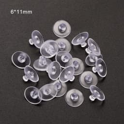 100-200pcs/Lot Rubber Ear Backs Stopper Earnuts Stud Earring Back Supplies For DIY Jewelry Findings Making Accessories Wholesale