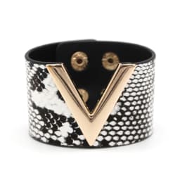 Europe Crack Leather Bracelet For Women Femme All-Match V Word Wide Punk Style Soft Jewellery Cool Wholesale