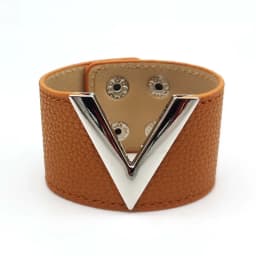 Europe Crack Leather Bracelet For Women Femme All-Match V Word Wide Punk Style Soft Jewellery Cool Wholesale