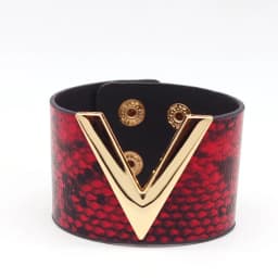 Europe Crack Leather Bracelet For Women Femme All-Match V Word Wide Punk Style Soft Jewellery Cool Wholesale
