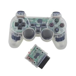 Transparent Color Game Controller For PS2 Wireless gamepad 2.4GHz Vibration Controle Gamepad compatible for Playstation 2