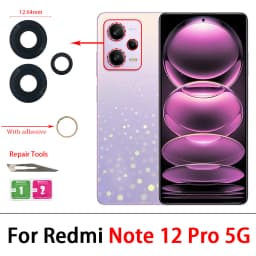 NEW For Xiaomi Redmi 13C 4G Note 9 Pro Max 9S 8 7 11 10 12 Pro Plus 5G 10T 10S Rear Camera Lens Glass Back Camera Lens With Glue