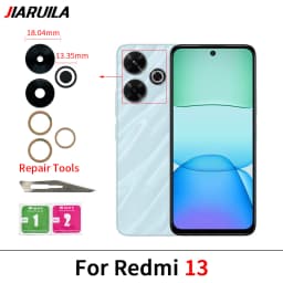 NEW For Xiaomi Redmi 13C 4G Note 9 Pro Max 9S 8 7 11 10 12 Pro Plus 5G 10T 10S Rear Camera Lens Glass Back Camera Lens With Glue