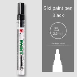 1PC Metallic Silver Paint Pen Gold Permanent Marker Waterproof for Ceramic DIY Craft Glass Extra Fine Point Painting Stationery