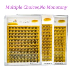 Segmented False Eyelash Extension 240 Clusters DIY 10D/20D Soft Natural Thick Mink Lashes Individual Makeup Grafting Eyelashes