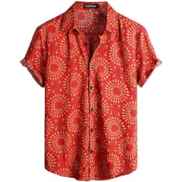 Mens Casual Hawaiian Floral Shirts 3D Full Print Short Sleeve Button Down Tropical Beach For Men Camisa Manga Masculina