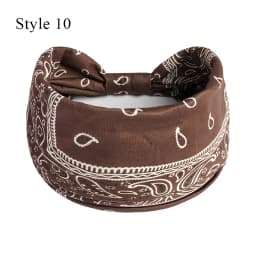 Boho Turbans Yoga Elastic Head Wrap Women Headband Wide Hairbands Headwear Floral Bandanas Fashion Hair Band Accessories YZL05-2