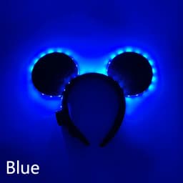 1pc Lovely Glowing Light Up Mouse Ears Headbands LED Neon Mickey Hairband Boy Girls Luminous Headbands Cosplay Hair Accessories