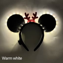 1pc Lovely Glowing Light Up Mouse Ears Headbands LED Neon Mickey Hairband Boy Girls Luminous Headbands Cosplay Hair Accessories