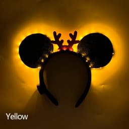 1pc Lovely Glowing Light Up Mouse Ears Headbands LED Neon Mickey Hairband Boy Girls Luminous Headbands Cosplay Hair Accessories