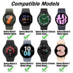 Original Silicone Band For Samsung Galaxy Watch 7 6 5 4 FE 44mm 40mm/5 Pro 45mm Magnetic Bracelet Watch6 Classic 43mm 47mm Strap